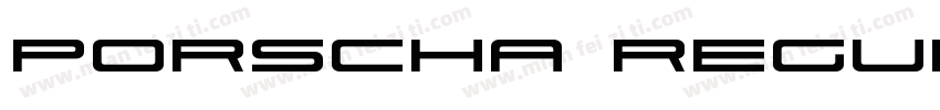 Porscha Regular字体转换